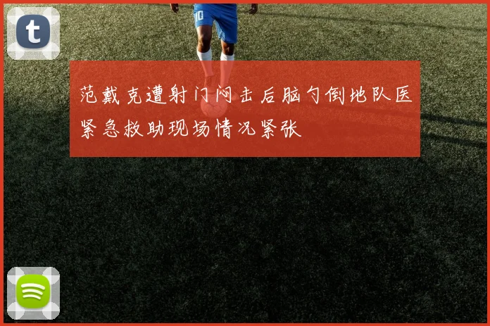 范戴克遭射门闷击后脑勺倒地队医紧急救助现场情况紧张